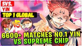 6600+ Matches No.1 Yin VS Supreme Chip [ Top 1 Global Yin ] Svs. - Mobile Legends Emblem And Build