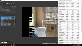 i7 9750h cinebench with temps