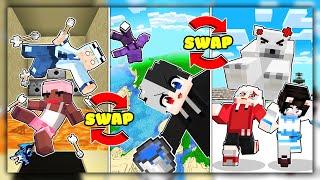 Minecraft nhưng Là Death Swap | Siro Bị Mèo Simmy Tiêu Diệt | Noob Ruby Xém Thằng Nhưng...