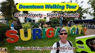 DOWNTOWN WALKING TOUR AROUND THE BEAUTIFUL CLEAN STREETS OF SURIGAO CITY PHILIPPINES - #travel