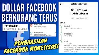 Dollar Facebook berkurang terus - penghasilan facebook monetisasi