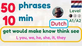 50 A1-A2 Super easy Dutch phrases: 6 Personal pronouns: 6 verbs get would make know think see