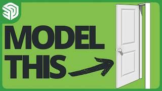 How to Model an Interior Door in SketchUp