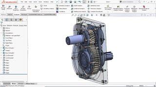 SolidWorks Tutorial| Assembly & Simulation of Vertical Reduction Gear Box