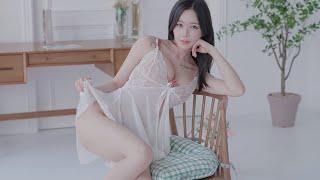 (4K 세로룩북) 시스루의 정석 애플힙 룩북 직캠 웹화보 영상 촬영현장 underwear Lookbook