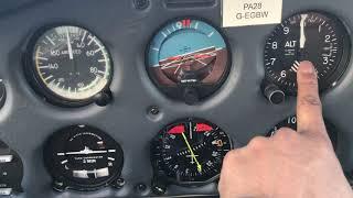 Piper PA-28 Warrior interior overview