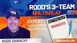 3 Team NHL Parlay Picks for Today, Wednesday 3/5/25