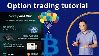 Options Trading Basics Explained | Crypto options for beginners Market for Beginners | Deribit