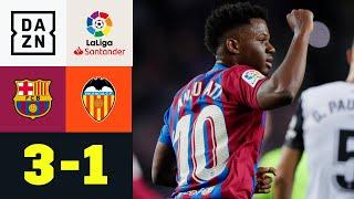 Tor und Assist! Ansu Fati lässt Koeman wieder jubeln: FC Barcelona - FC Valencia 3:1 | LaLiga | DAZN