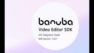 How to integrate Banuba Video Editor SDK into an iOS application