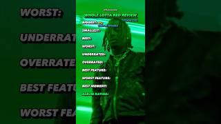 Whole Lotta Red Review #wholelottared #playboicarti #rap #review