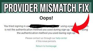 How To Fix Error=Identity Provider Mismatch In Chatgpt (Tutorial)