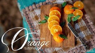 Miniature orange cane  Polymer clay tutorial