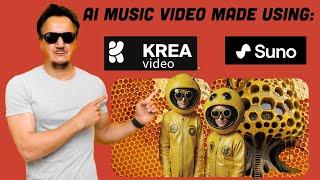 Ai music video made using free tools #kreaai #sunoai      #ai #music #video