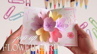 Pop Up Flower Card Tutorial | Handmade Greeting Card | Handmade Birthday Card