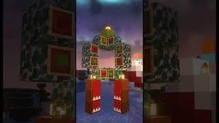 Minecraft Christmas Decoration Build #minecraft #minecraftbuildingtutorial