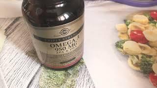 Пенопластовый тест капсулы Omega 3 950 mg Solgar