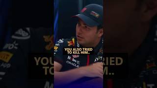 Max & Checo laugh about Ocon's tweet  #f1 #formula1