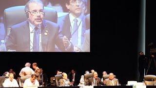 Danilo Medina: "No acepto que nadie vulnere la soberanía de RD". CELAC-CUBA