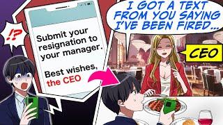 I Got a Shocking Firing Notice from the CEO, But I’m Actually Having Dinner with…[RomCom Manga Dub]