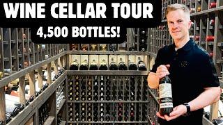 WINE CELLAR TOUR: 4,500-Bottle Wine Collection!