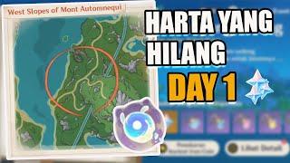 Harta Yang Hilang Day 1 | West Slopes of Mont Automnequi【Genshin Impact】