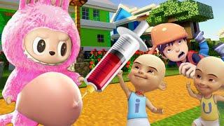 LABUBU PINK DI SUNTIK HAMIL UPIN IPIN? BOBOIBOY KAGET!