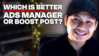 Facebook Ads: Which is better Facebook Ads Manager or Boost Post? #facebookads