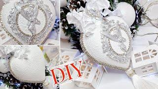 Christmas Ornaments DIY / VICTORIAN BLING AND GLAM DIY LUXURY ORNAMENT 
