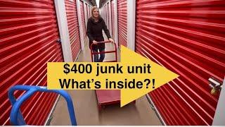 $400 junk storage unit, can I find something of value in here?!?