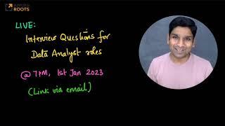 Live on 1st Jan: Interactive Interview Session for Data Analyst roles