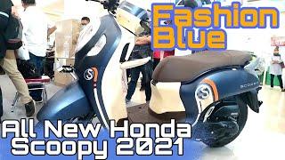 All New Honda Scoopy 2021 Warna Biru Tipe Fashion