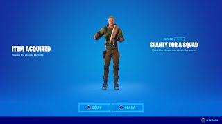 HOW TO GET NEW SHANTY FOR A SQUAD EMOTE IN FORTNITE!