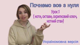 Сольфеджіо для початківців. Урок 1