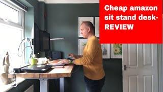 CHEAP AMAZON SIT STAND DESK || AIMEZO sit stand desk review