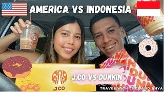 Are Indonesian donuts BETTER than American? (J. CO Donuts vs. Dunkin Donuts)