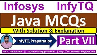 InfyTQ Java MCQs | Java MCQs for InfyTQ 2023 | Java MCQs Solution & Explanation | Part-7