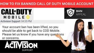 How To Unban Call Of Duty Mobile Account - How To Fix Banned Account In Call Of Duty Mobile 2023