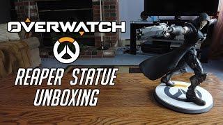 Overwatch Official Reaper Death Blossom Polystone Statue Unboxing & Review - HD 1080p