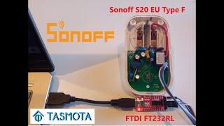 Flashing Sonoff S20 Tasmota Firmware ESP8266