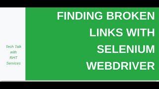 How to Find Broken Links on Website Using Selenium WebDriver with C#