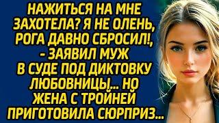 Нажиться на мне захотела? Я не олень, рога давно сбросил, заявил муж в суде под диктовку любовницы…