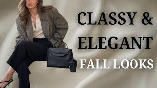 "Elegant Fall Outfits 2024: Chic and Classy Looks"