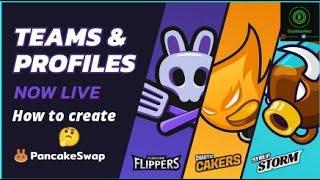 How to create profile and join team in pancakeswap? Explained in full details...
