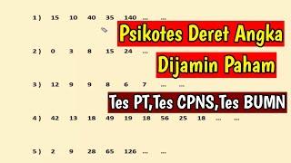 Deret Angka ( Psikotes Kerja , Tes CPNS , Tes BUMN )