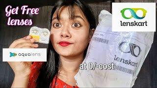 HOW TO GET TRIAL LENS FROM LENSKART || AQUALENS REVIEW || MAKEUP LOVER - RISHIKA