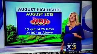 Sexy Pregnant meteorologist Katie Fehlinger CBS Philly channel 3 #sexy #pregnant