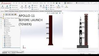 APOLLO-11 BEFORE LAUNCH (TOWER) | SOLIDWORKS | IMPULSE