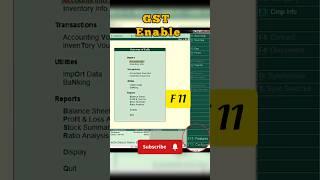 How to enable GST in tally erp9/ tally prime | GST enable | GST activate #shorts #tally #gst