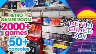 Awesome Retro Games Room Tour - 2000+ Games 50+ Consoles